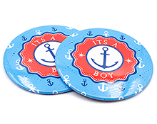 Sample - Cover Image - Pinback Button - Round - Glossy - Its a Boy