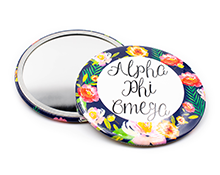 Sample - Compact Mirror - Round - Glossy - Alpha Phi Omega